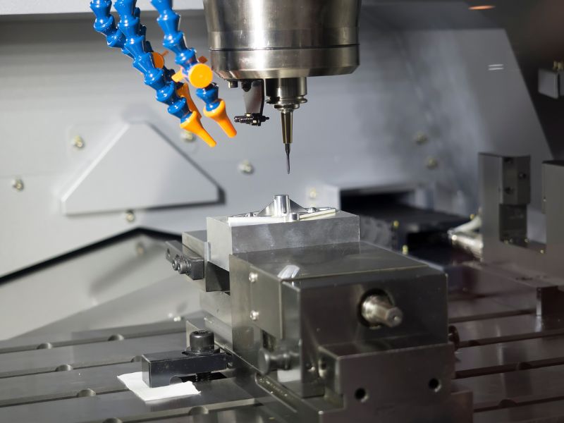 Detalle de un centro de mecanizado CNC